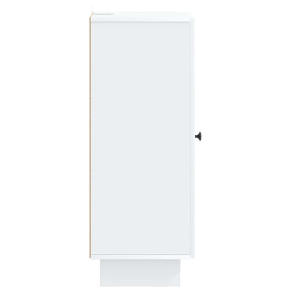Dressoir Wit 33 x 34,5 x 90 cm Bewerkt hout