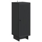Kast 33x34,5x90 cm geconstrueerd hout zwart