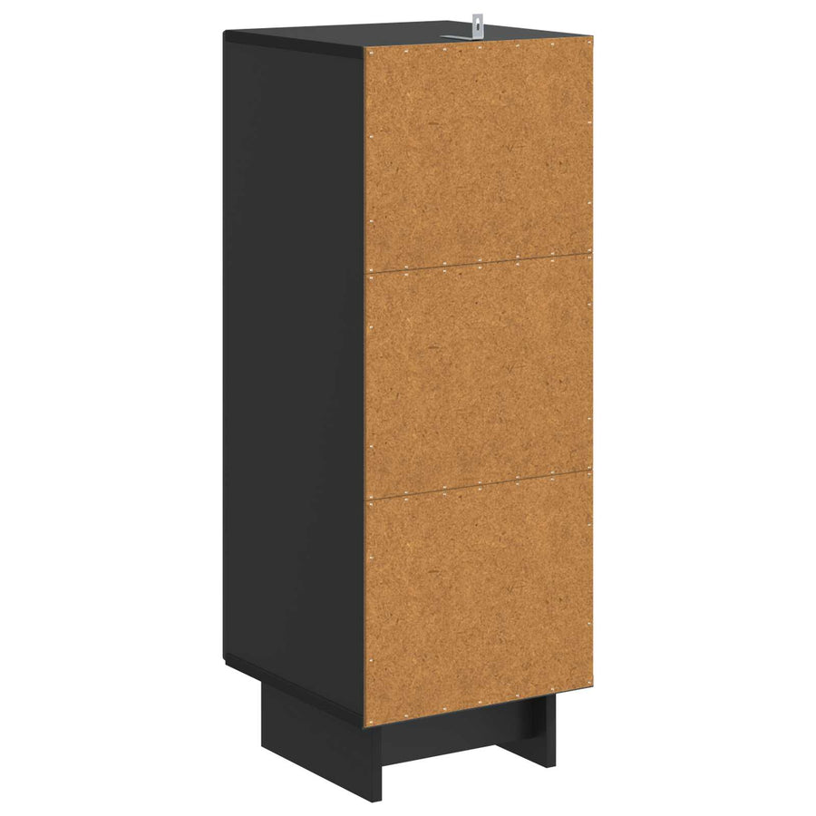 Kast Zwart 33 x 34,5 x 90 cm Geconstrueerd hout