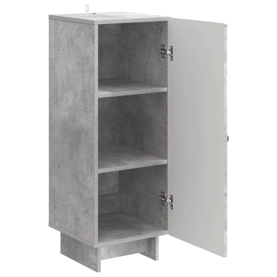 Kast Beton Grijs 33 x 34,5 x 90 cm Geconstrueerd hout