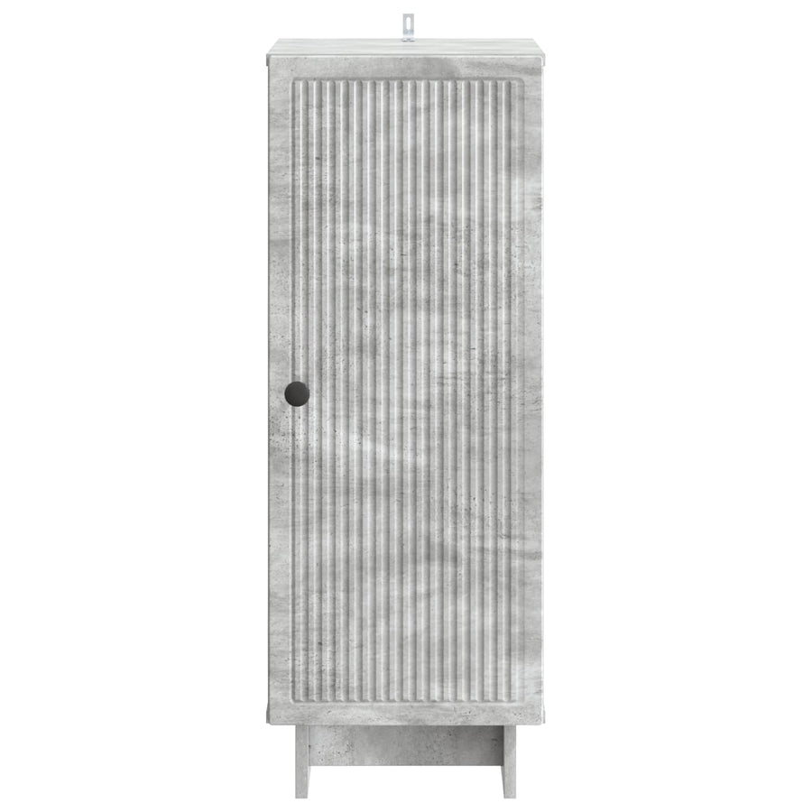 Kast Beton Grijs 33 x 34,5 x 90 cm Geconstrueerd hout