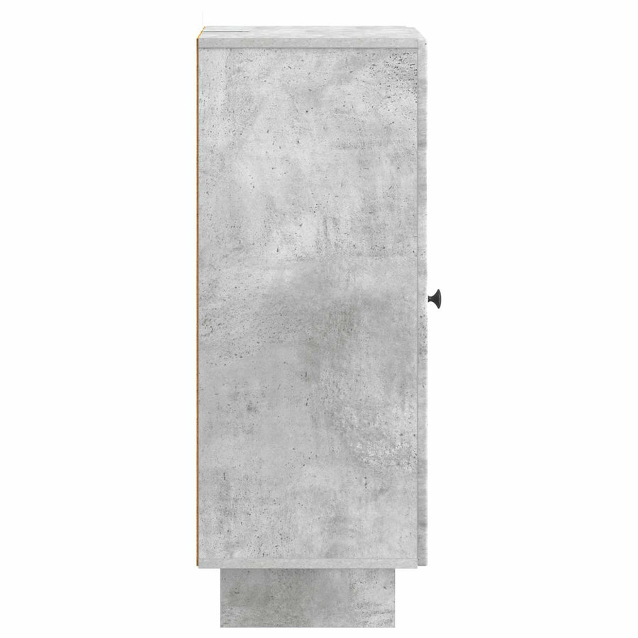 Kast Beton Grijs 33 x 34,5 x 90 cm Geconstrueerd hout