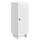 Kast 90x33x34,5 cm hoogglans wit bewerkt hout