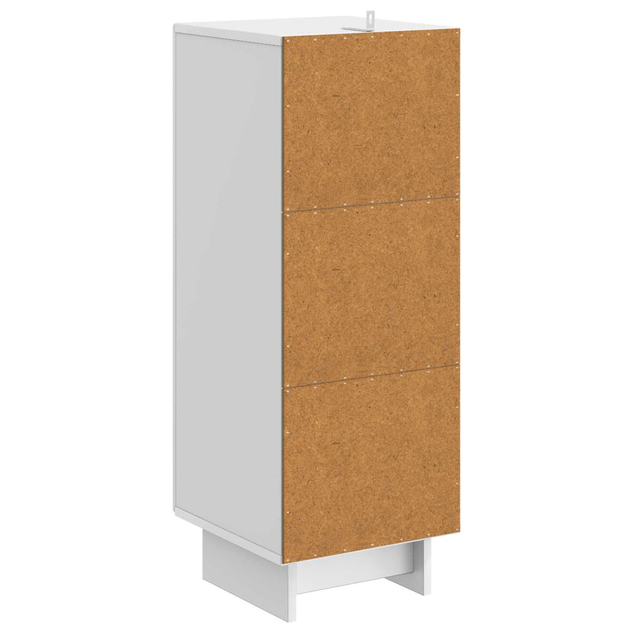 Kast Hoogglans Wit 33 x 34,5 x 90 cm Geconstrueerd hout