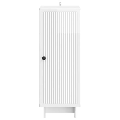Kast Hoogglans Wit 33 x 34,5 x 90 cm Geconstrueerd hout