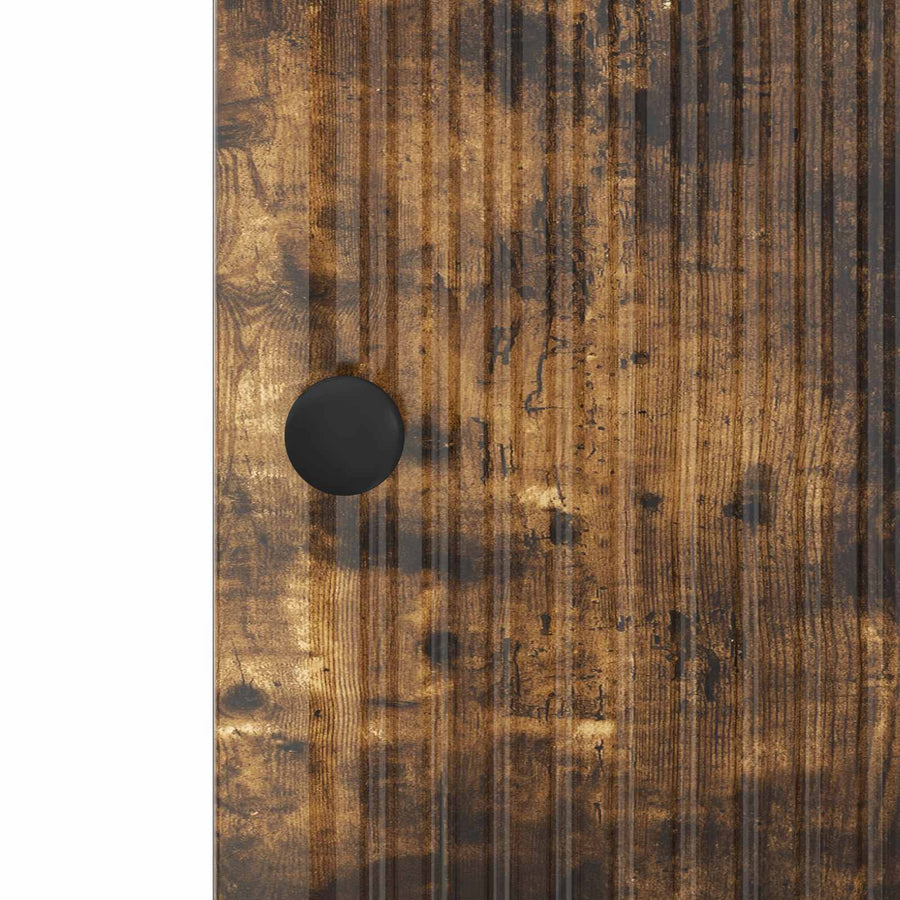 Kast Gerookte Eik 33 x 34,5 x 90 cm Geconstrueerd hout