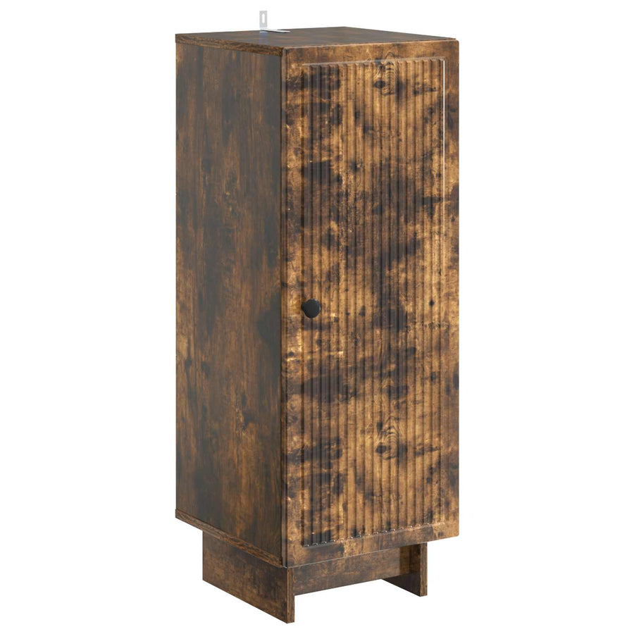 Kast Gerookte Eik 33 x 34,5 x 90 cm Geconstrueerd hout