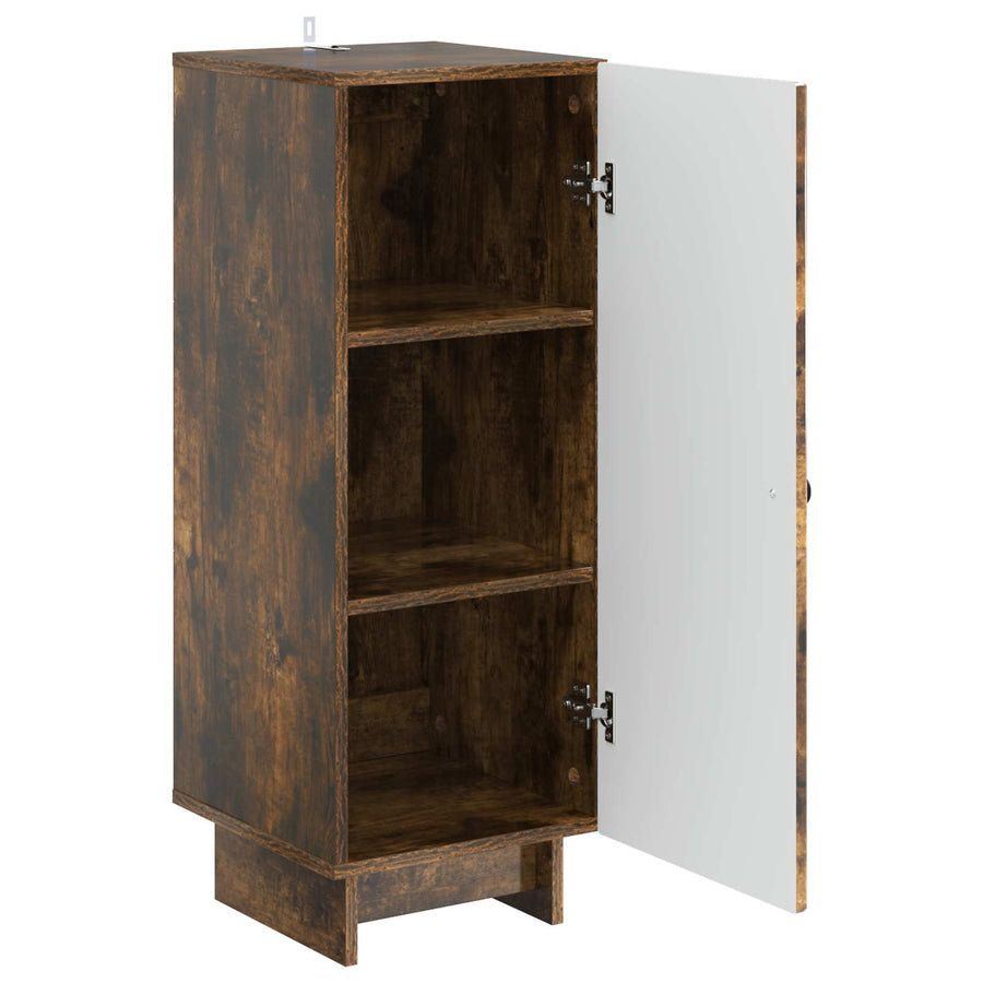 Kast Gerookte Eik 33 x 34,5 x 90 cm Geconstrueerd hout