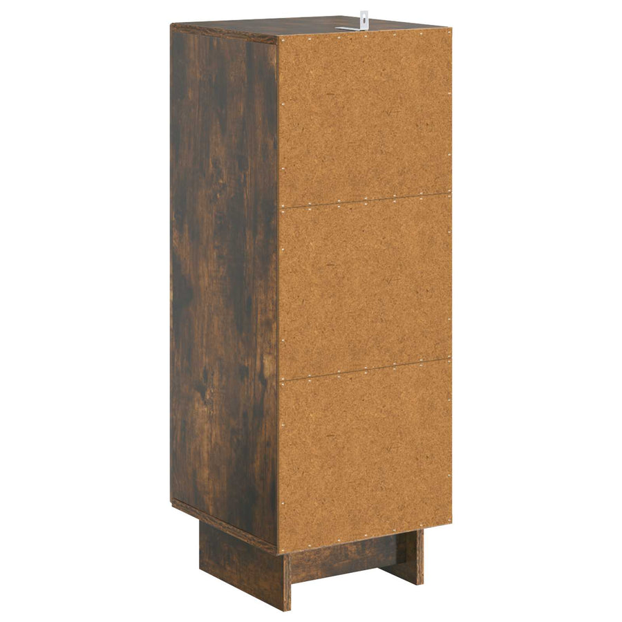 Kast Gerookte Eik 33 x 34,5 x 90 cm Geconstrueerd hout