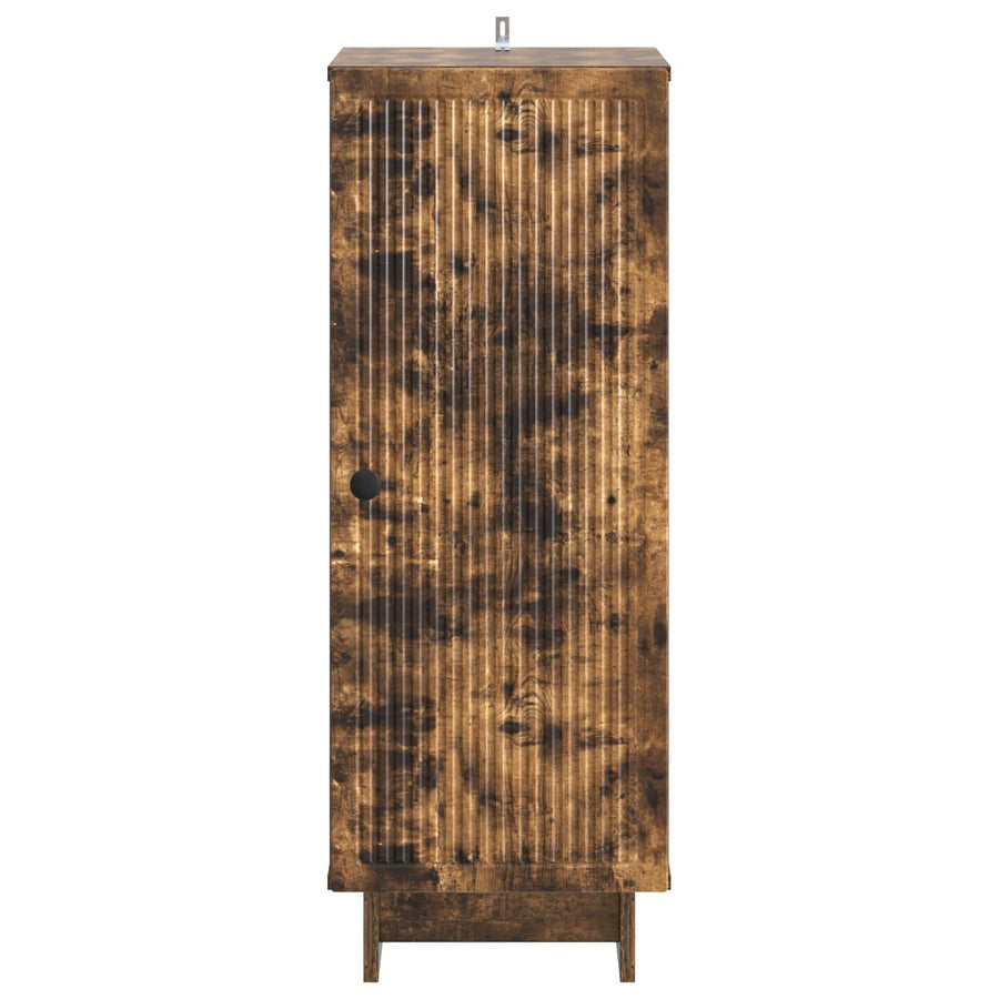 Kast Gerookte Eik 33 x 34,5 x 90 cm Geconstrueerd hout