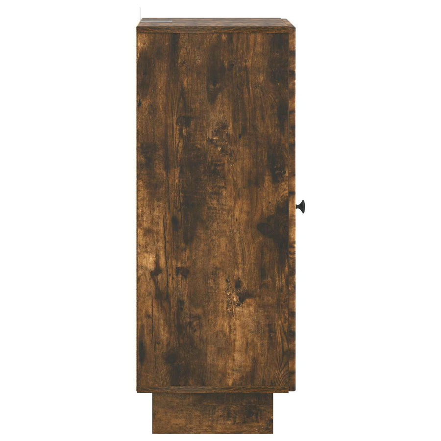 Kast Gerookte Eik 33 x 34,5 x 90 cm Geconstrueerd hout