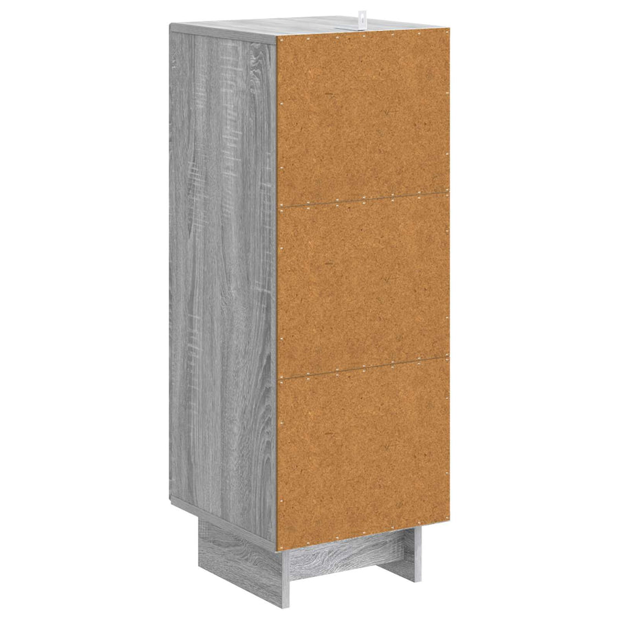 Kast Grijze Sonoma 33 x 34,5 x 90 cm Geconstrueerd hout