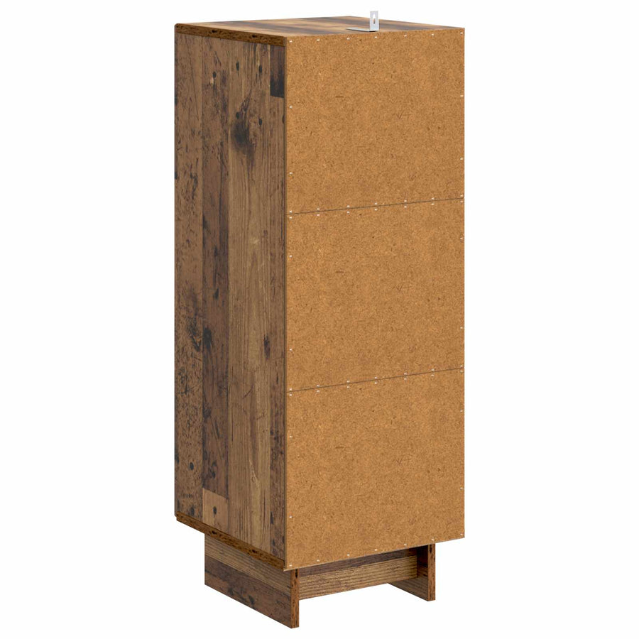 Kast Oudhout 33 x 34,5 x 90 cm Geconstrueerd hout