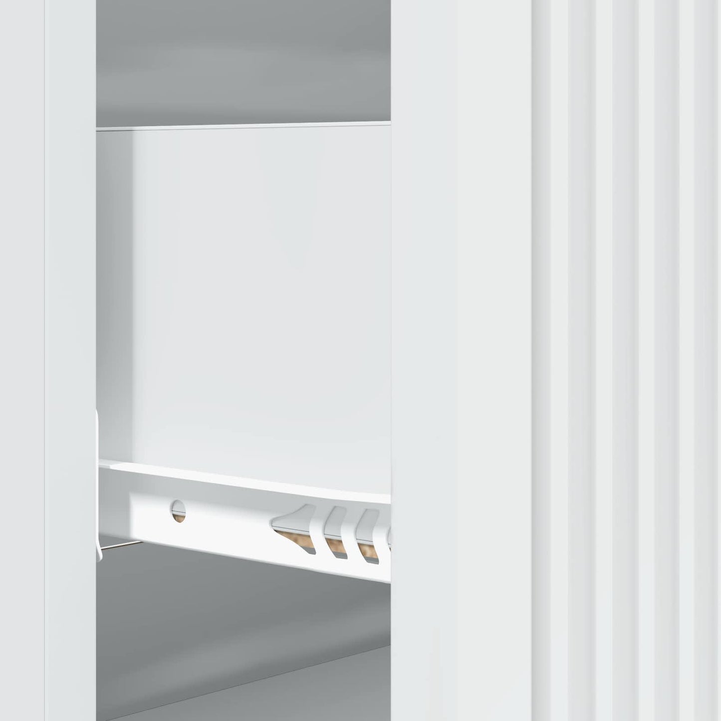 Ladenkast Wit 66 x 34,5 x 90 cm Bewerkt hout