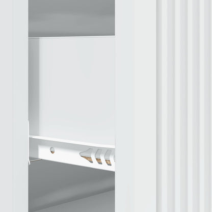 Ladenkast Wit 66 x 34,5 x 90 cm Bewerkt hout