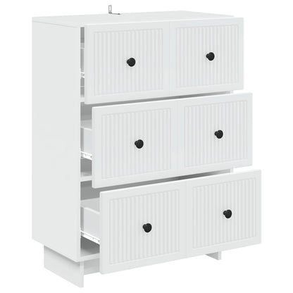 Ladenkast Wit 66 x 34,5 x 90 cm Bewerkt hout