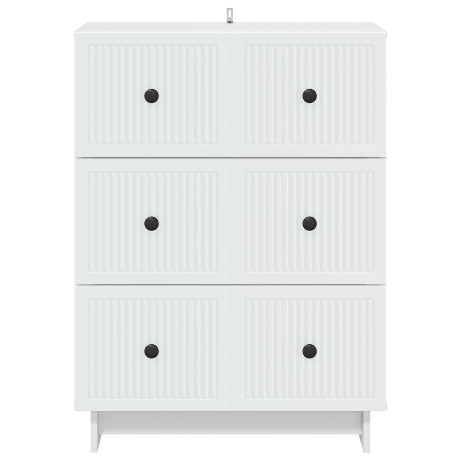 Ladenkast Wit 66 x 34,5 x 90 cm Bewerkt hout