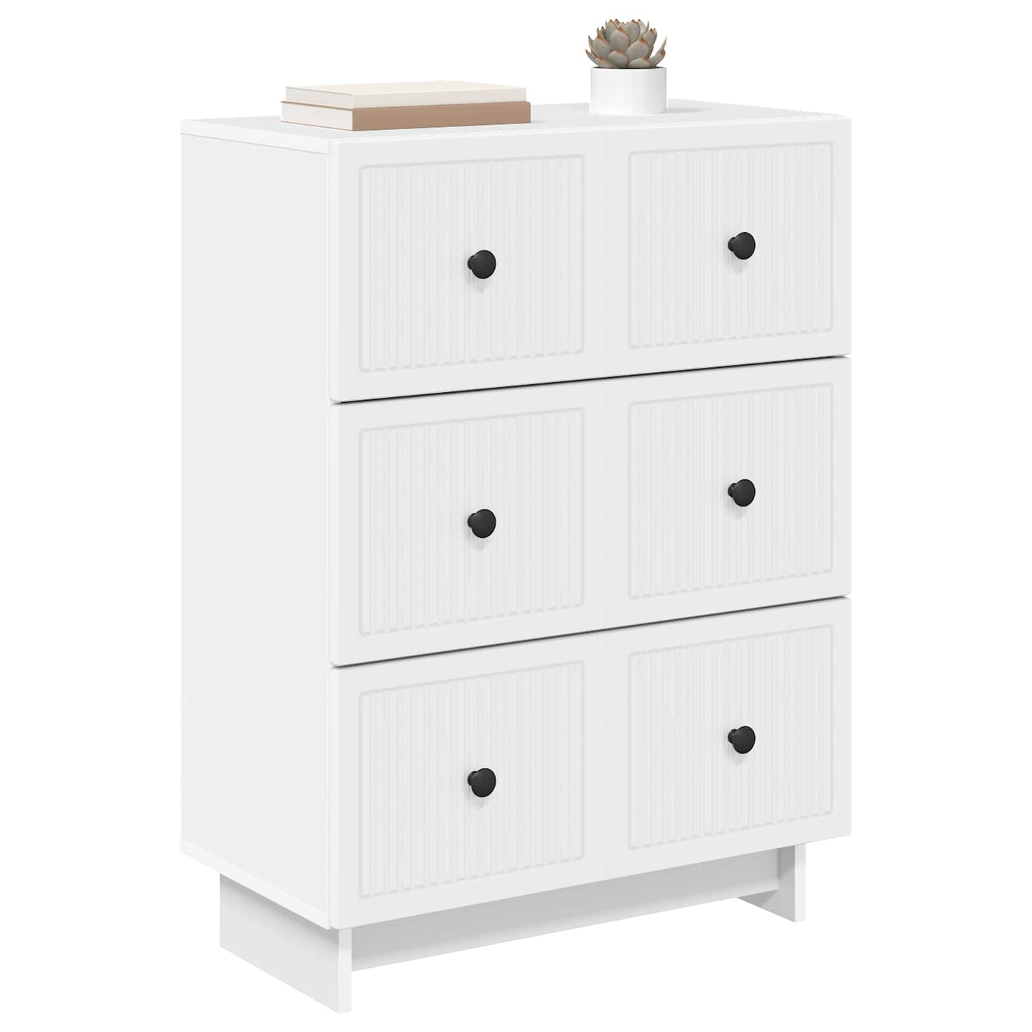 Ladenkast Wit 66 x 34,5 x 90 cm Bewerkt hout