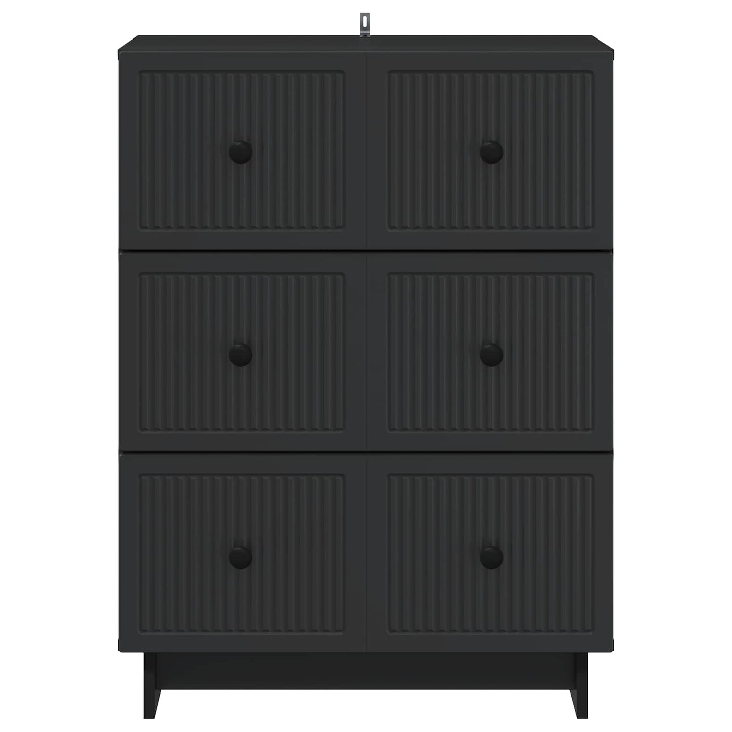 Ladenkast Zwart 66 x 34,5 x 90 cm Bewerkt hout