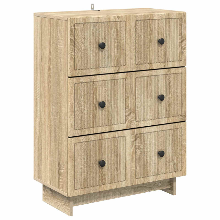 Ladenkast Sonoma Eiken 66 x 34,5 x 90 cm Bewerkt hout