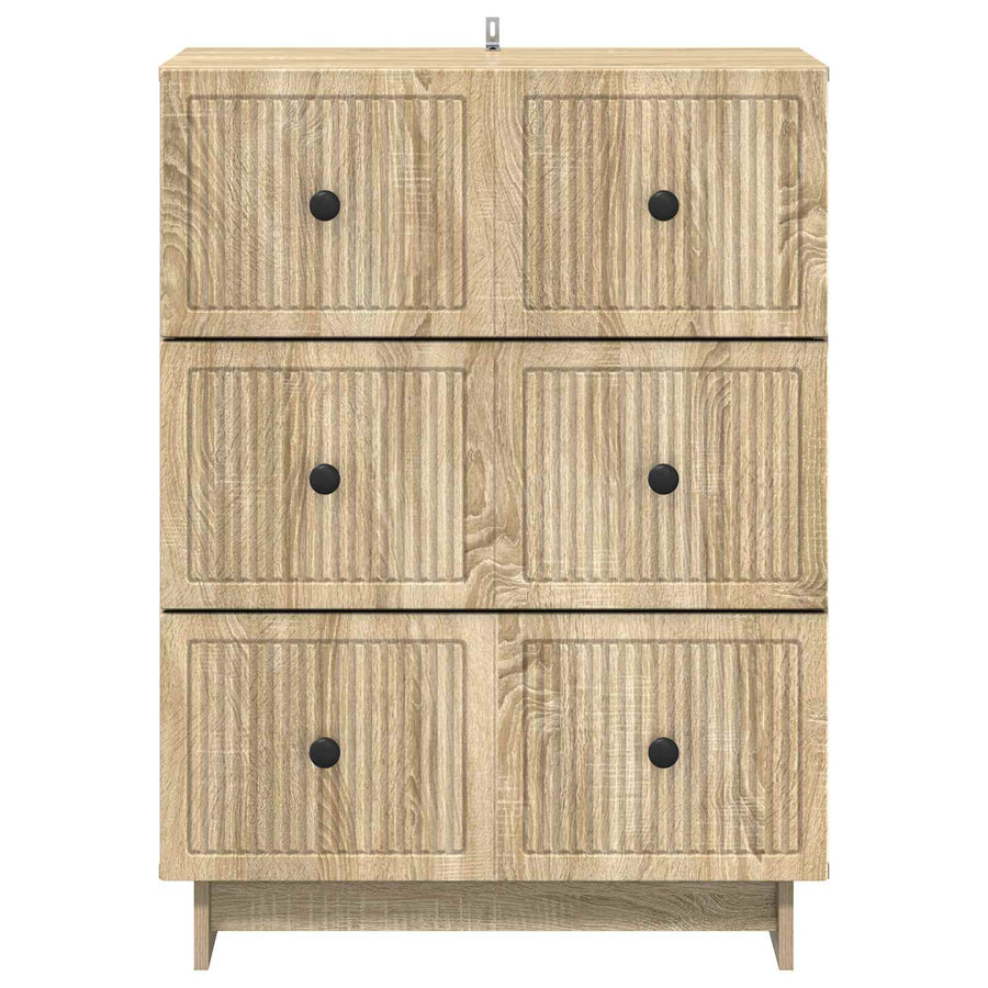 Ladenkast Sonoma Eiken 66 x 34,5 x 90 cm Bewerkt hout