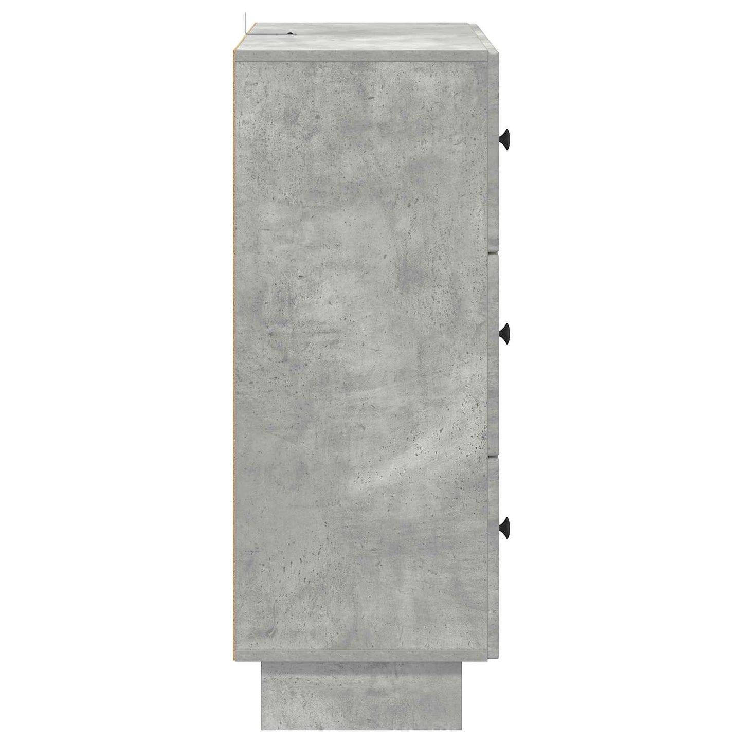 Ladenkast Betongrijs 66 x 34,5 x 90 cm Bewerkt hout