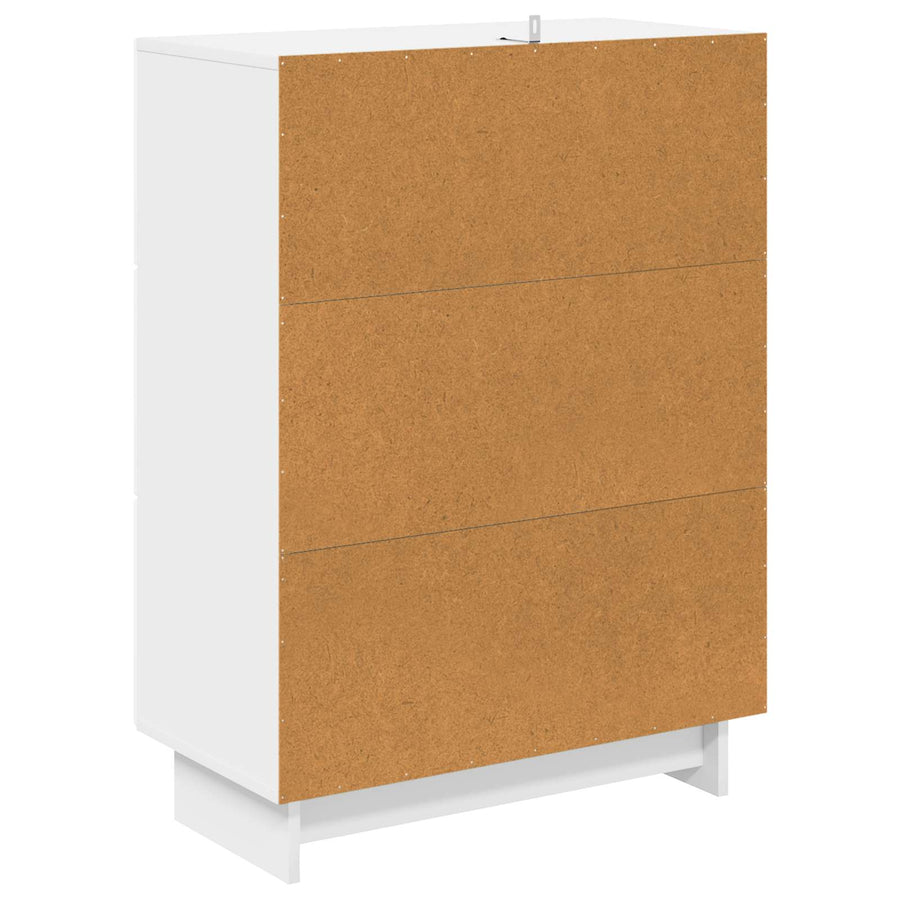 Ladenkast Hoogglans Wit 66 x 34,5 x 90 cm Bewerkt hout