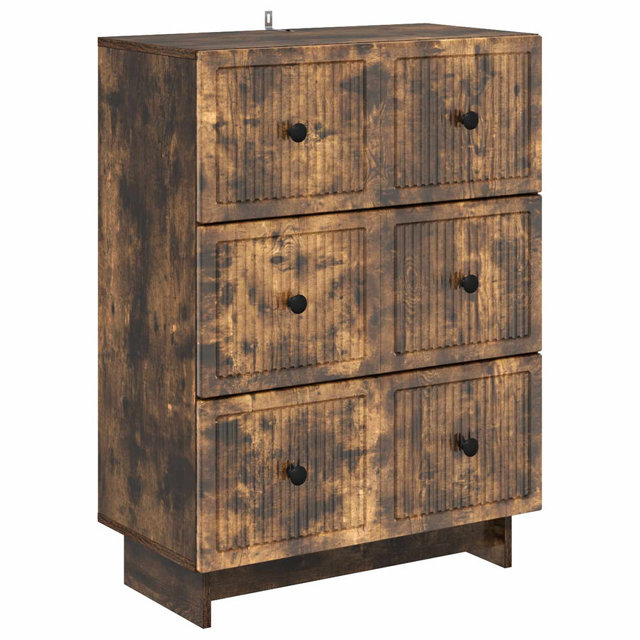 Ladenkast Gerookt eiken 66 x 34,5 x 90 cm Bewerkt hout
