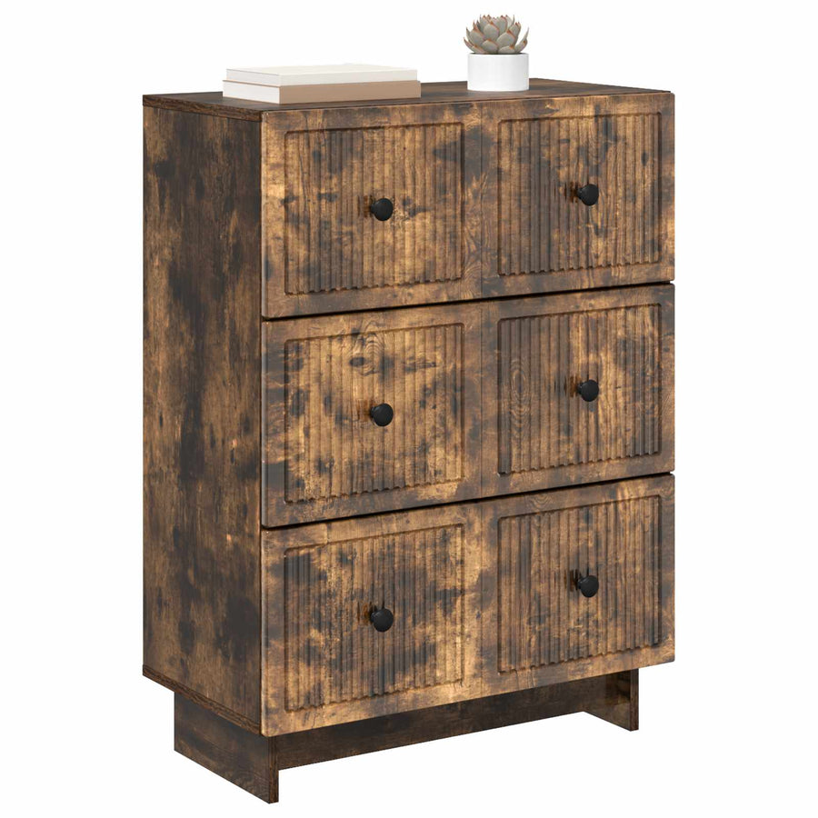 Ladenkast Gerookt eiken 66 x 34,5 x 90 cm Bewerkt hout