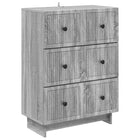 Drawer cabinet Grey Sonoma 66 x 34.5 x 90 cm Engineered wood