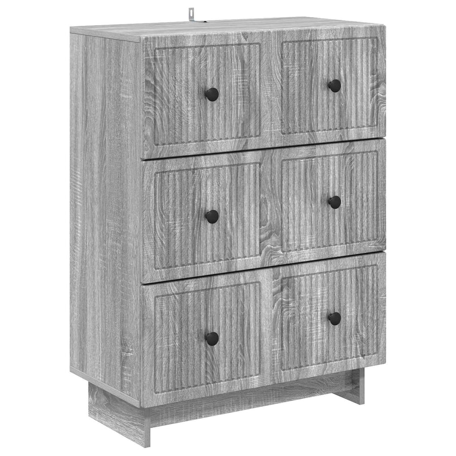 Ladenkast Grijs sonoma 66 x 34,5 x 90 cm Bewerkt hout