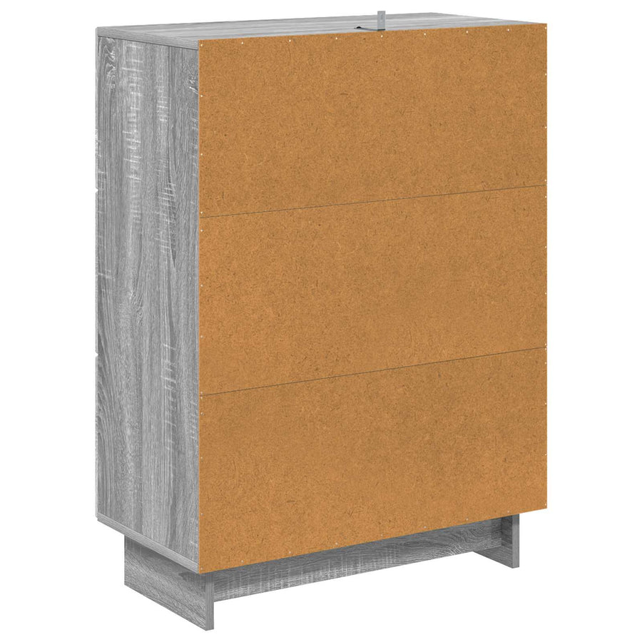 Ladenkast Grijs sonoma 66 x 34,5 x 90 cm Bewerkt hout