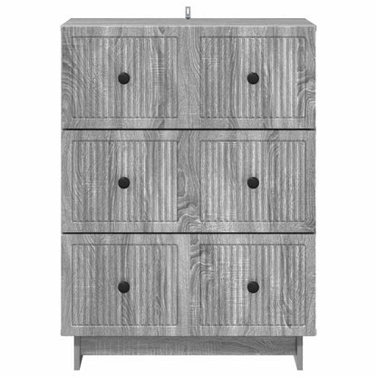 Ladenkast Grijs sonoma 66 x 34,5 x 90 cm Bewerkt hout
