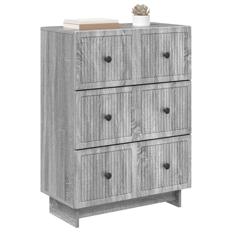 Ladenkast Grijs sonoma 66 x 34,5 x 90 cm Bewerkt hout