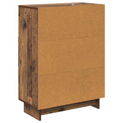 Ladenkast Oud hout 66 x 34,5 x 90 cm Bewerkt hout