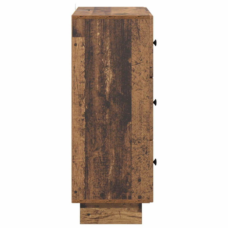 Ladenkast Oud hout 66 x 34,5 x 90 cm Bewerkt hout