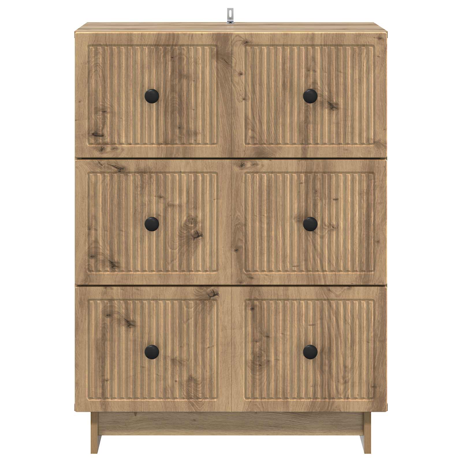 Ladenkast Artisanaal eiken 66 x 34,5 x 90 cm Bewerkt hout