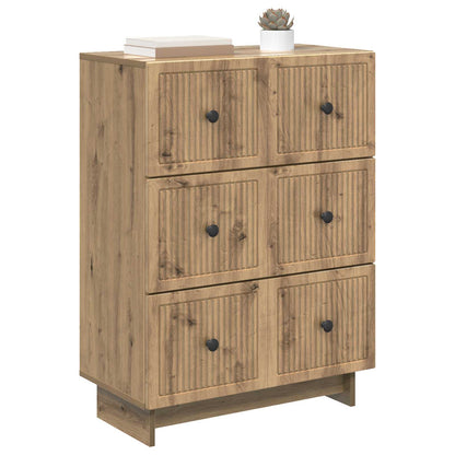 Ladenkast Artisanaal eiken 66 x 34,5 x 90 cm Bewerkt hout