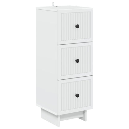 Ladenkast Wit 33 x 34,5 x 90 cm Bewerkt hout