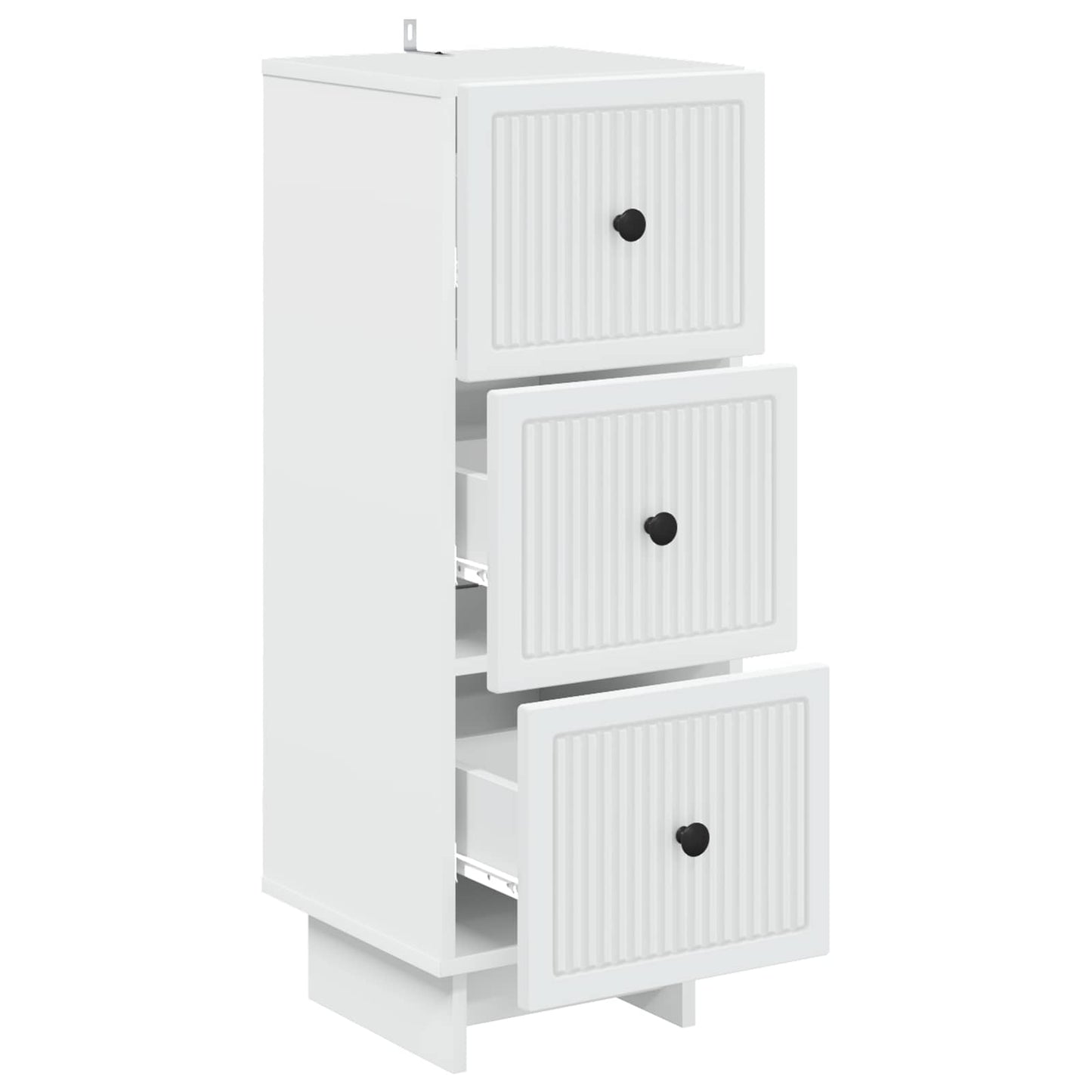 Ladenkast Wit 33 x 34,5 x 90 cm Bewerkt hout