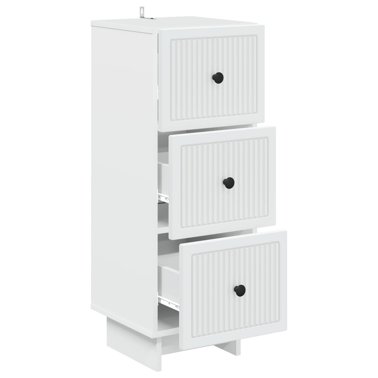 Ladenkast Wit 33 x 34,5 x 90 cm Bewerkt hout