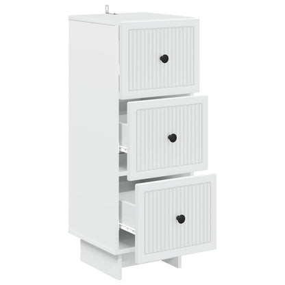 Ladenkast Wit 33 x 34,5 x 90 cm Bewerkt hout