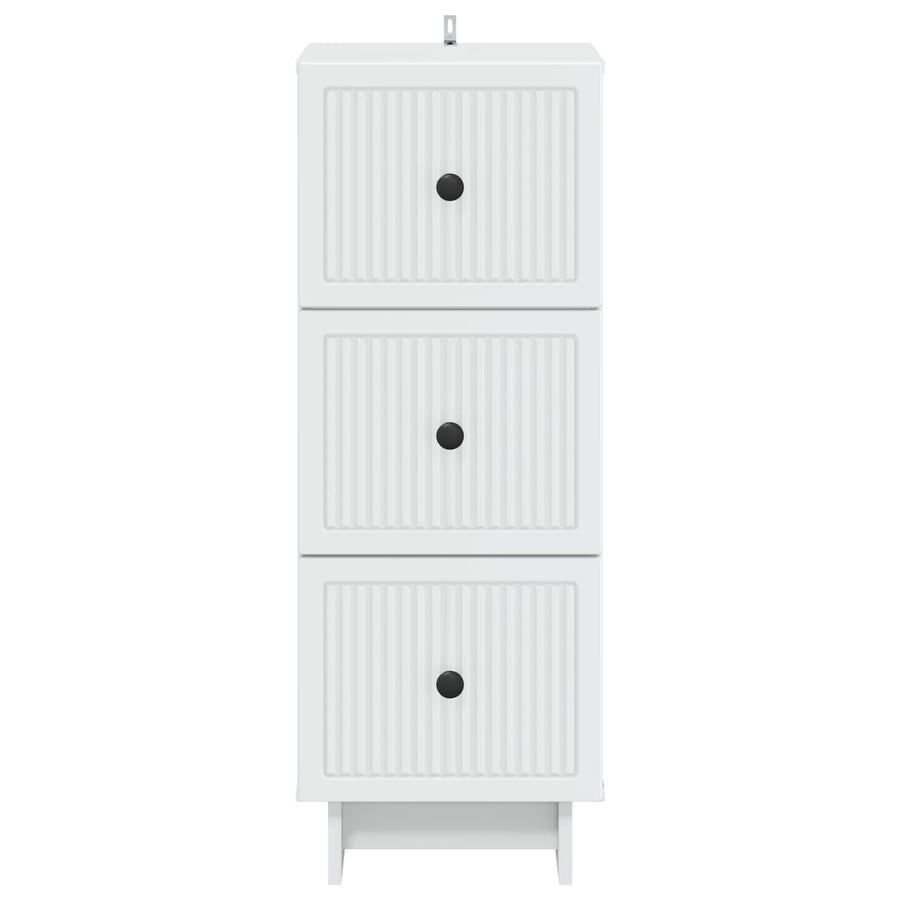 Ladenkast Wit 33 x 34,5 x 90 cm Bewerkt hout