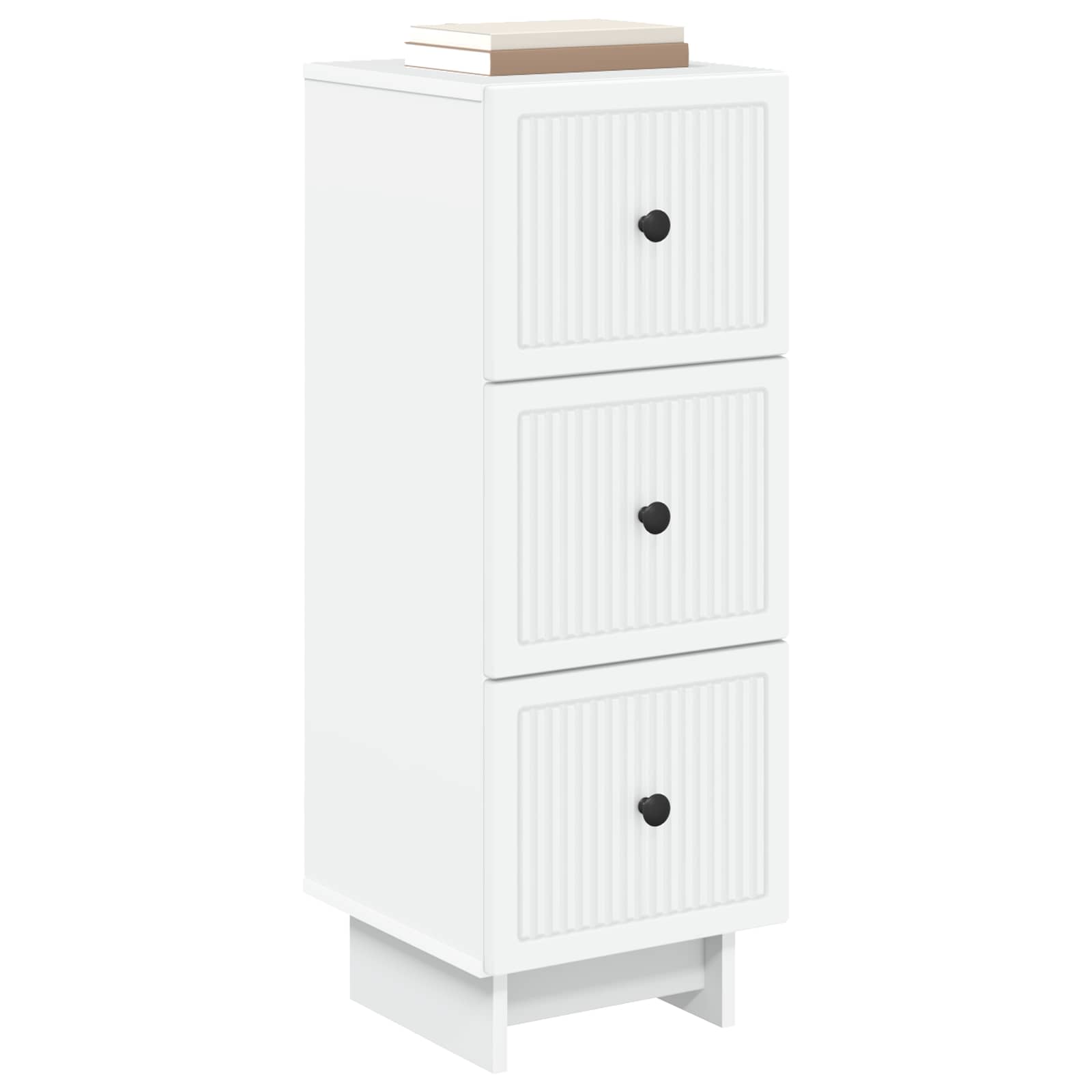 Ladenkast Wit 33 x 34,5 x 90 cm Bewerkt hout