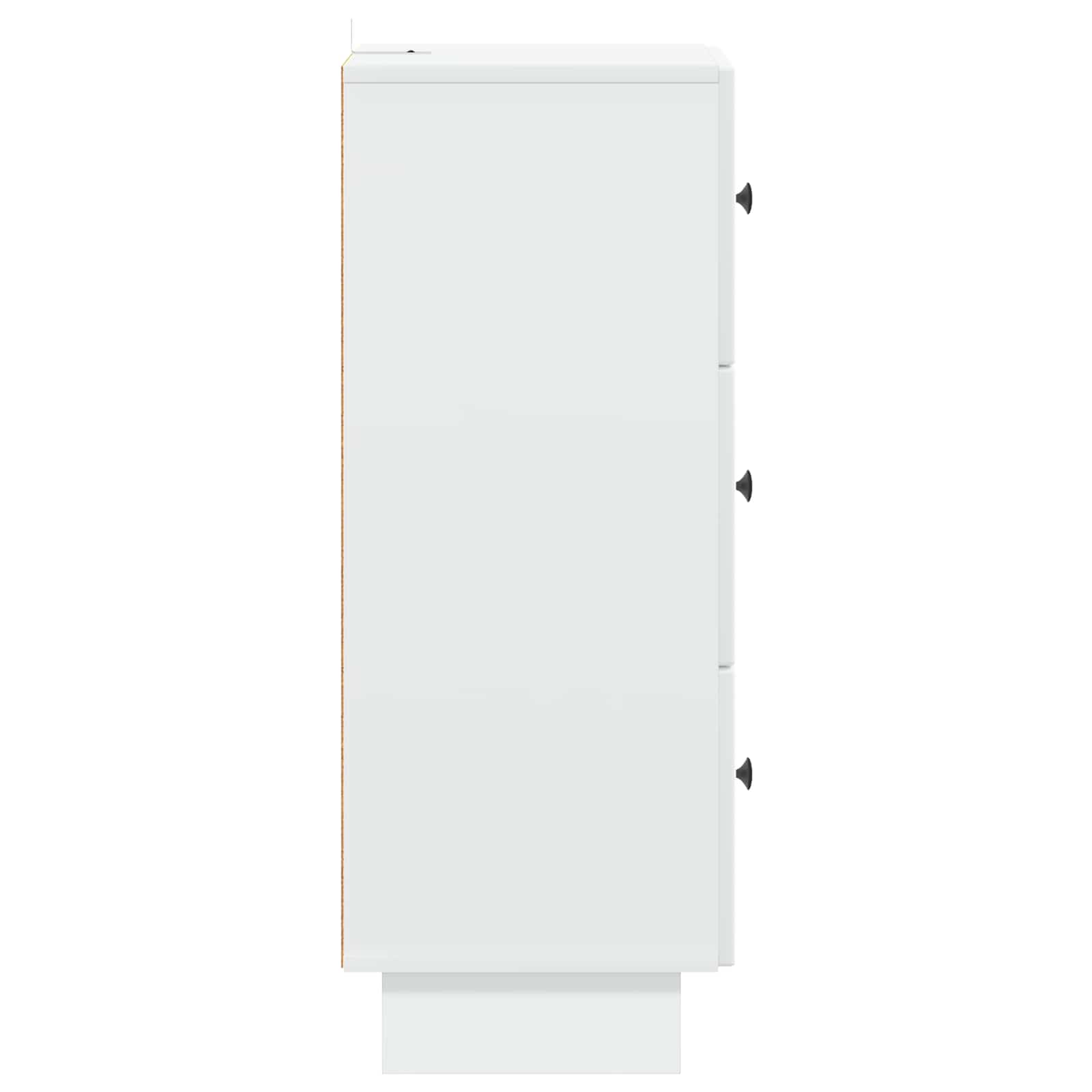 Ladenkast Wit 33 x 34,5 x 90 cm Bewerkt hout