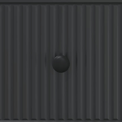 Ladenkast Zwart 33 x 34,5 x 90 cm Bewerkt hout