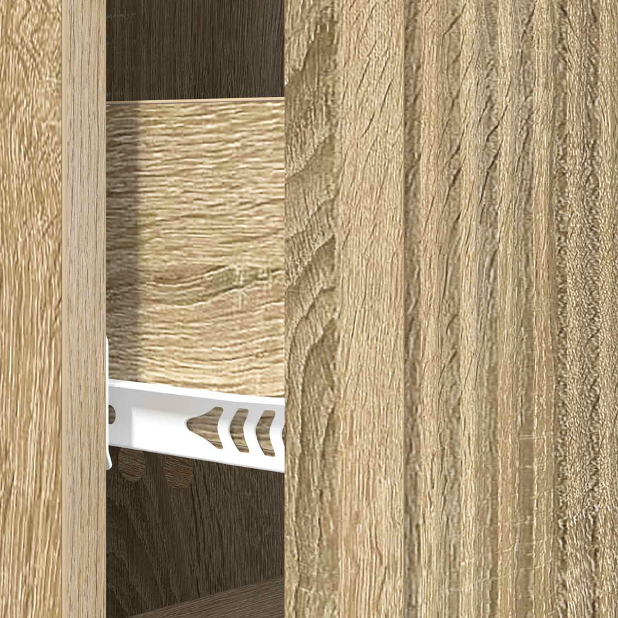 Ladenkast Sonoma Eiken 33 x 34,5 x 90 cm Bewerkt hout
