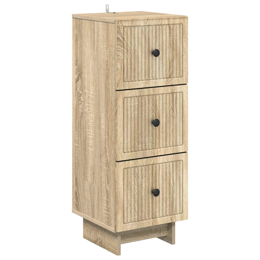 Ladenkast Sonoma Eiken 33 x 34,5 x 90 cm Bewerkt hout
