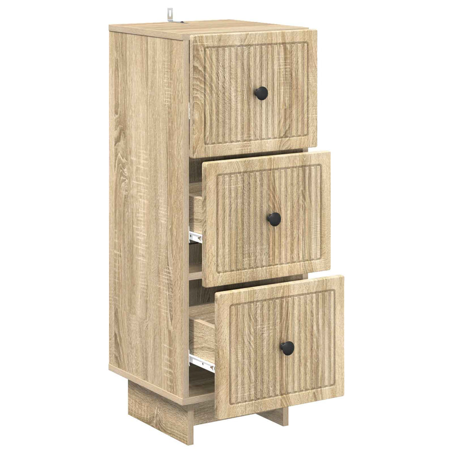 Ladenkast Sonoma Eiken 33 x 34,5 x 90 cm Bewerkt hout