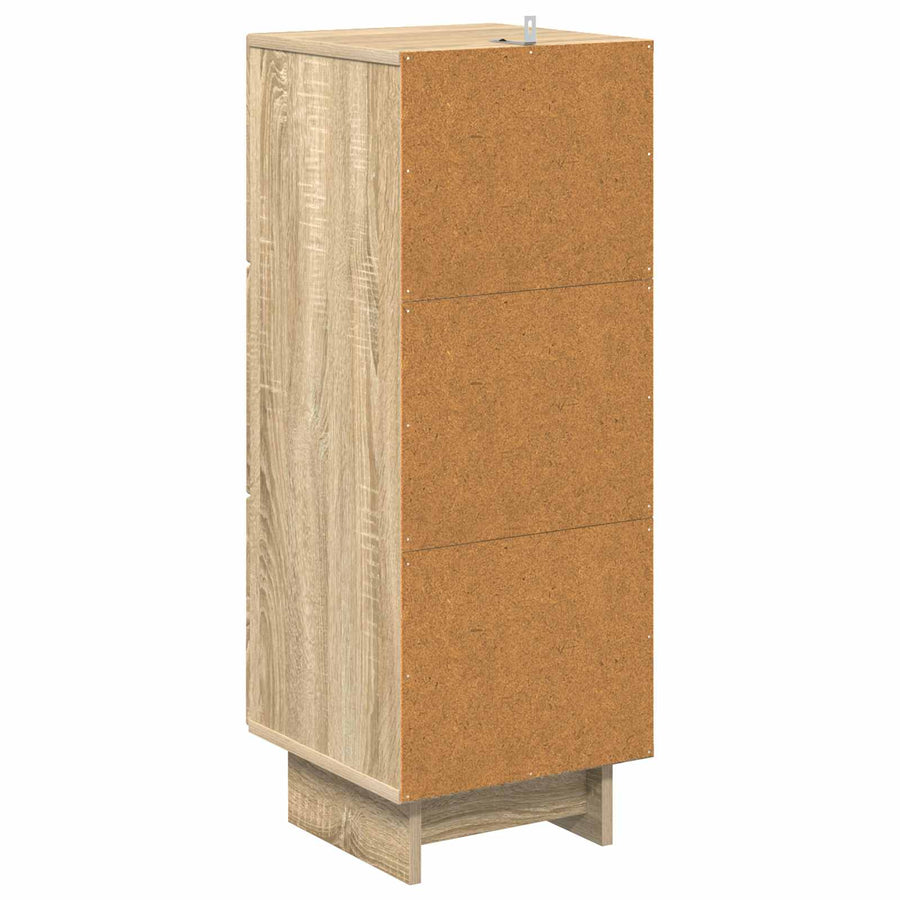 Ladenkast Sonoma Eiken 33 x 34,5 x 90 cm Bewerkt hout